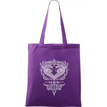 Gemini - vintage - Taška bavlněná - 42 x 38 cm ( Fialová )