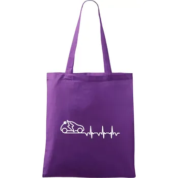 Ekg elektromobil - Taška bavlněná - 42 x 38 cm ( Fialová )