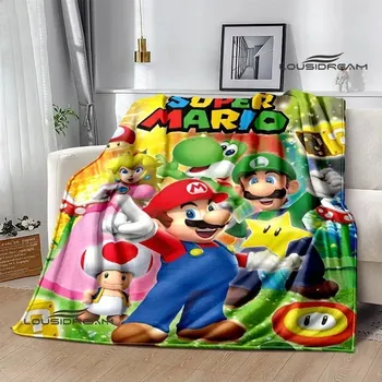 Dětská deka 3D deka mario bros pikniková přikrývka | dětská deka, teplá přikrývka - 3 , 100x130CM