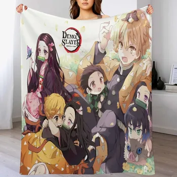 Dětská deka Anime deka slayer fluffy styl | deka, přikrývka - 10 , 100x130CM