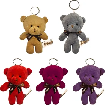 Medvídek plyšový hnědá stuha 12 cm