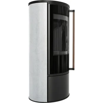 KRATKI ERIK 5,5 kW 150 akumulační keramika WHITE NATURAL Jatoba BLACK