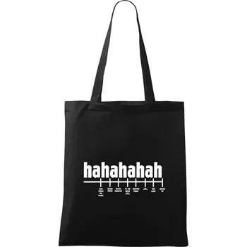 Nákupní taška Varianty smíchu - Taška bavlněná - 42 x 38 cm ( Černá )