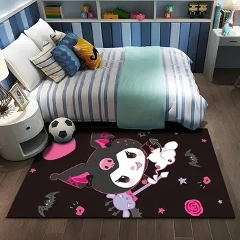 Koberec Roztomilý kulatý koberec Kuromi | dětský koberec, protiskluzová podložka - 14 , 120X160CM