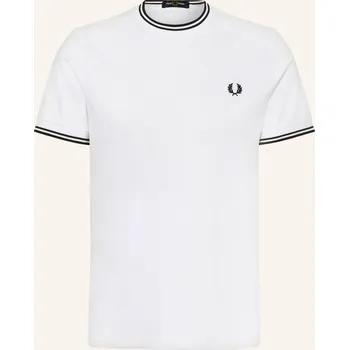Pánské tričko Fred Perry Pánské Tričko, bílá / modrá, XXL