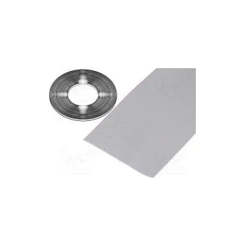 elektrický kabel Vodič plochý kabel 1,27mm licna Cu 64x28AWG PVC šedá 30,5m