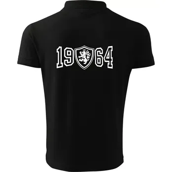 Pánská košile Narozeninový motiv - znak - 1964 - Polokošile pánská Pique Polo 203 - M ( Černá )