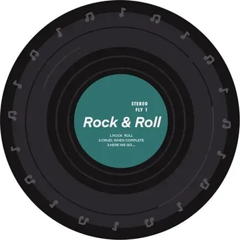 Koberec Kulatý koberec s hudebním motivem do bytu | koberec, podložka - 4 , 120x120cm