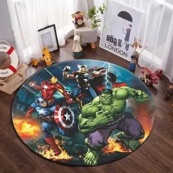 Koberec Avengers kulatý koberec Marvel pro děti | dětský koberec, kulatý koberec - 12 , 40x40cm