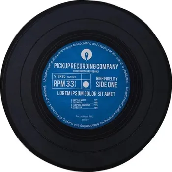 Koberec Kulatý koberec s hudebním motivem do bytu | koberec, podložka - 9 , 120x120cm