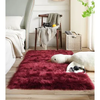 Koberec Měkký chlupatý koberec do ložnice | koberec, podložka - FS1-4 , 60x120cm 23x47palců