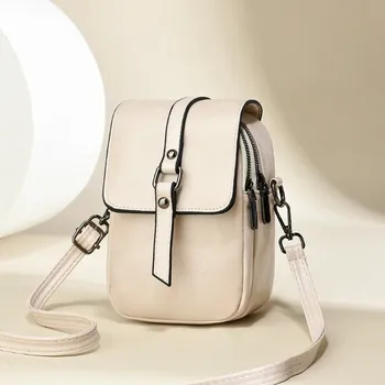 Kabelka Dámská kožená crossbody kabelka flap | malá kabelka, ramenní taška - barva fotografie-1254