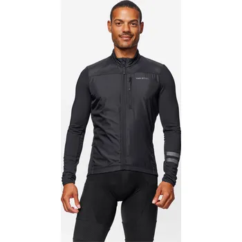 Pánské tričko VAN RYSEL Pánský cyklistický dres s dlouhým rukávem EDR M ČERNÁ