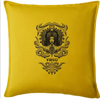 Polštář Virgo - vintage - Polštář 50x50 - 50x50 - Pouze potah ( Žlutá )