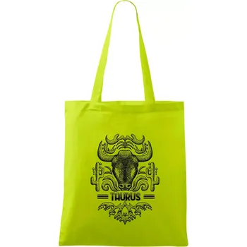 Taurus - vintage - Taška bavlněná - 42 x 38 cm ( Limetková )