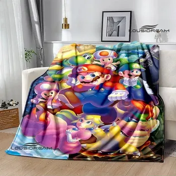 Dětská deka 3D deka mario bros pikniková přikrývka | dětská deka, teplá přikrývka - 26 , 70x100cm