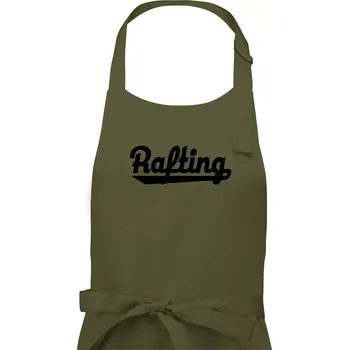 Kuchyňská zástěra Rafting nápis - Dámská zástěra na vaření - Univerzální velikost ( Khaki )