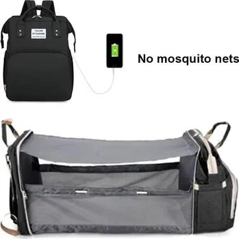 Přebalovací taška Praktická skládací přebalovací taška pro maminky | přebalovací taška, dětský batoh - černý