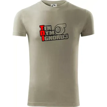 Pánská móda Ten dým ignoruj - Viper FIT - Pánské zůžené tričko - 3XL ( Light khaki )