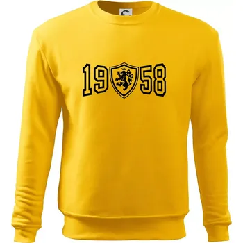 Pánská mikina Narozeninový motiv - znak - 1958 - Mikina Essential pánská - 3XL ( Žlutá )