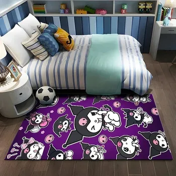 Koberec Roztomilý kulatý koberec Kuromi | dětský koberec, protiskluzová podložka - 11 , 120X160CM