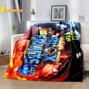 Dětská deka Deka s motivem blox fruits | dětská deka, cestovní přikrývka - 11 , 70x100cm