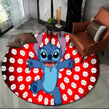 Koberec Dětský kulatý koberec se Stitch 3D motivem | koberec, podložka - 16 , 40x40cm