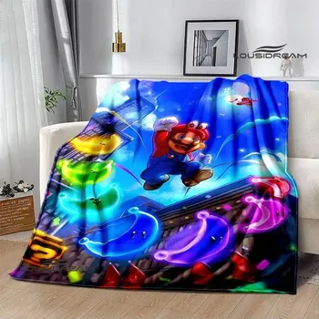 Dětská deka 3D deka mario bros pikniková přikrývka | dětská deka, teplá přikrývka - 15 , 100x130CM
