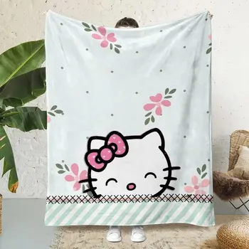 Dětská deka Hello kitty měkká cestovní deka | dětská deka, pikniková deka - 10 , 150x180cm