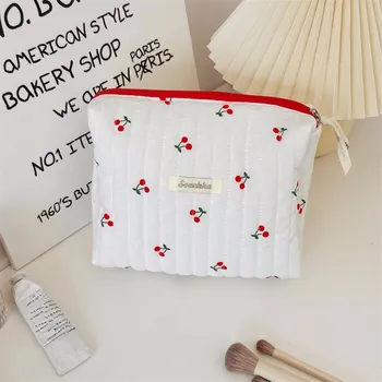 Kosmetická taška Retro třešňová taštička na makeup | kosmetická taštička, dámská taška - 24x8x16cm