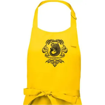 Kuchyňská zástěra Aquarius - vintage - Dámská zástěra na vaření - Univerzální velikost ( Žlutá )