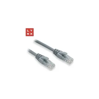Kabel LYNX UTP patch kabel Cat6, PVC, 15m, šedý