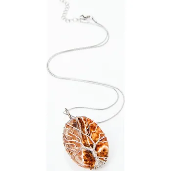 Hodinky 3Pagen Náhrdelník Strom života hnědá