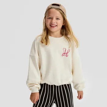 Dětská móda Reserved - Mikina s&nbsp;drobným potiskem - krémová - 246FA-01X - 246FA-01X-U14