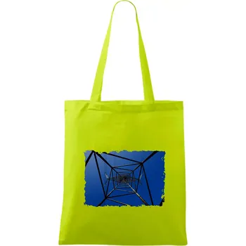 Nákupní taška Stožár vysokého napětí zespodu - Taška bavlněná - 42 x 38 cm ( Limetková )