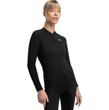 Pánské tričko SIROKO Zimní dámský cyklistický dres dlouhý rukáv Core Ashland Černá L ČERNÁ