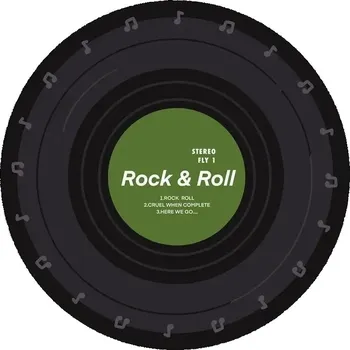 Koberec Kulatý koberec s hudebním motivem do bytu | koberec, podložka - 11 , 40x40cm