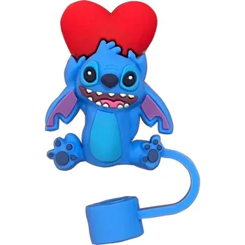 Party dekorace Silikonové víčko Stitch na brčko | víčko, párty dekorace - 1 ks-10
