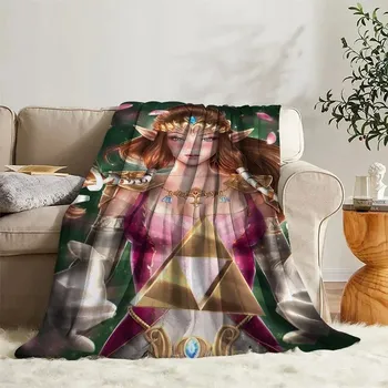 Dětská deka Jemná dětská deka motiv Zelda flísová | přikrývka, deka na spaní - z3 , 100x130CM