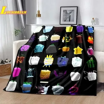 Dětská deka Deka s motivem blox fruits | dětská deka, cestovní přikrývka - 10 , 100x150CM