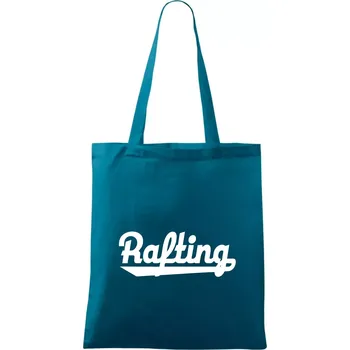 Rafting nápis - Taška bavlněná - 42 x 38 cm ( Petrolejová )