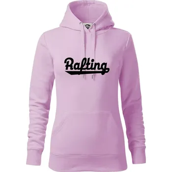 Dámská mikina Rafting nápis - Mikina dámská Cape s kapucí - S ( Orchid )