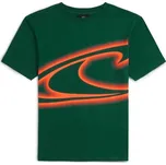 Chlapecké tričko O'Neill WAVE 176 Tmavě zelená, Oranžová