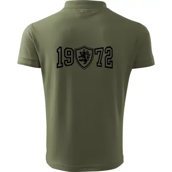 Pánská košile Narozeninový motiv - znak - 1972 - Polokošile pánská Pique Polo 203 - 2XL ( Khaki )