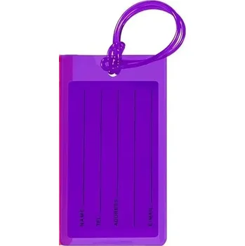 Příslušenství k zavazadlu Barevný obal na id kartu, přívěsek průhledný | jmenovka na kufr, štítek na zavazadla - PU