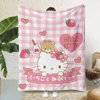 Dětská deka Hello kitty měkká cestovní deka | dětská deka, pikniková deka - 2 , 150x200cm