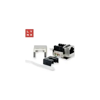 Kabel LYNX keystone STP Cat5e, 90 stp., stříbrný