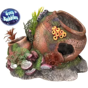 Dekorace do akvária Nobby vzduchovací akvarijní dekorace váza 17,5 x 13,2 x 13 cm