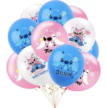 Balónek Balónky - POHÁDKA LILO A STITCH - STITCH - 10 ks (Značka: MINISO)