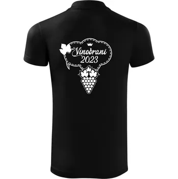 Pánská košile Vinobraní 2023 - Polokošile Victory sportovní (dresovina) - 2XL ( Černá )